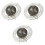 3Pcs 3D Saturn Crystal Splicing DIY Plastic Puzzle Toy Dark Grey 3