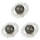 3Pcs 3D Saturn Crystal Splicing DIY Plastic Puzzle Toy Dark Grey 2