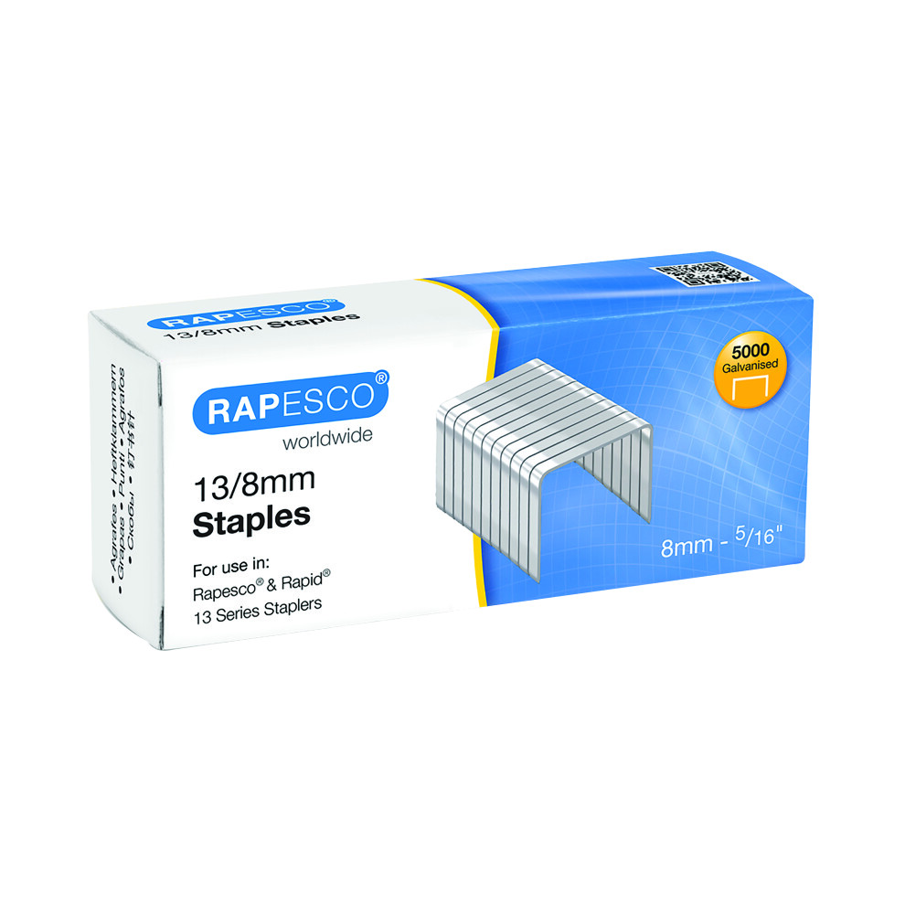 Rapesco 13/8Mm Staples (5000 Pack) 5018505555074