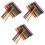 72 Pcs Water Soluble Colored Pencils Pre-Sharpened For Children 5