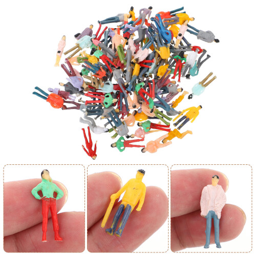 100 Pcs Mini Human Model Decor Sand Table Landscape Figurines 2