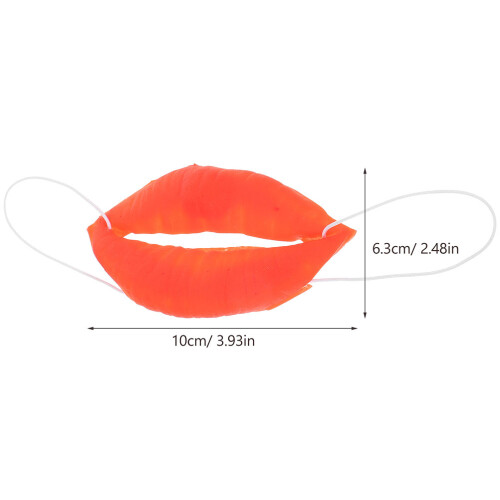 6Pcs Funny Cosplay Props Thick Lips Sausage Mouth Plastic 1