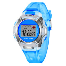 Children's Waterproof Electronic Sports Watch With Luminous Blue