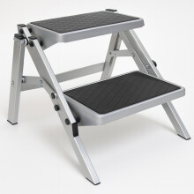 Folding Aluminium Double Step Stool (Non-Slip)