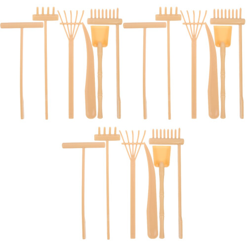 18 Pcs Zen Garden Tools Set With Sand Tray And Rake 2