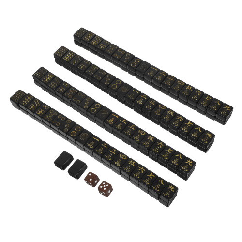 Set Mini Da Mahjong Portatile Con Piastrelle Cinesi E Per Viaggi
