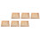 6Pcs Unfinished Wood Serving Trays For 1
