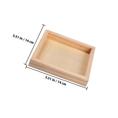 6Pcs Unfinished Wood Serving Trays For 1