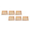 6Pcs Unfinished Wood Serving Trays For 6