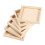 6Pcs Unfinished Wood Serving Trays For 8