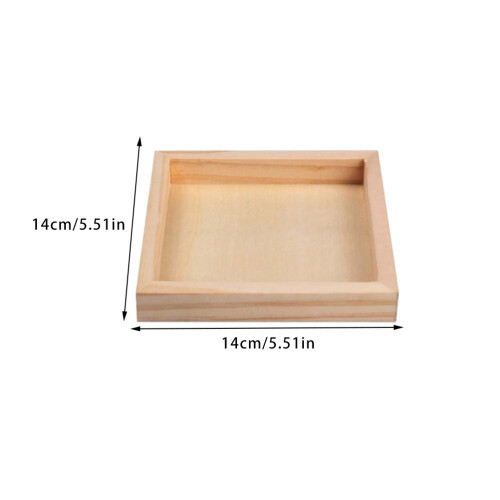 6Pcs Unfinished Wood Serving Trays For 2