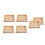 6Pcs Unfinished Wood Serving Trays For 9