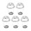 5Pcs Mini Coffee Cup Models Transparent Milk Tea Cups 2