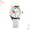 Flower Pattern Kids Quartz Watch White Birthday Gift 2