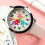 Flower Pattern Kids Quartz Watch White Birthday Gift 7