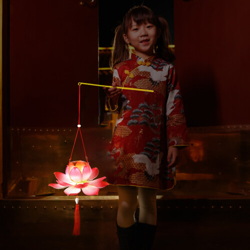 One Set Diy Lotus Lamp Lantern Making Kit 2