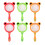6Pcs Handheld Magnifying Glass With Handle Random Color 2