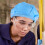 Working Cap Sky Blue Breathable Hat For Factory Use 1set 5