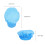 Working Cap Sky Blue Breathable Hat For Factory Use 1set 2