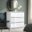 Luxury Life (Gloss White) Carlton 3 Drawer Chest Gloss Finish 1