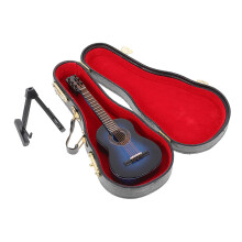 2 Sets Mini Wooden Guitar Model Decoration