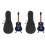 2 Sets Mini Wooden Guitar Model Decoration 3