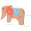 One Set Elephant Balancing Game Wooden Blocks With Colored Sticks 3