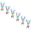 12Pcs Stackable Unicorn Pencils Cartoon Shaped For Students 2
