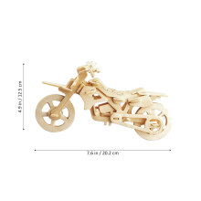 2Pcs 3D Puzzle Toy For Kids, Wooden DIY Small Off-Road Vehicle