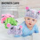 3Pcs Waterproof Printed Elastic Thickened Shower Caps 10