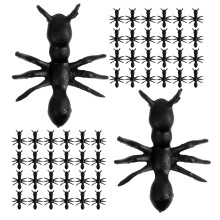 2 Bags Realistic Black Plastic Fake Ants Prank Props 500Pcs Each