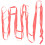 2 Salto In Gomma Elastica Per Sport Rosso 1