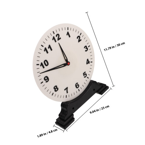 Kids Learning Time Clock Plastic Toy For Toddlers 1