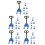 10 Sets Mini Forklift Platform Cart Hand Pulley Model Toy 5
