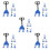 10 Sets Mini Forklift Platform Cart Hand Pulley Model Toy 8