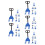 10 Sets Mini Forklift Platform Cart Hand Pulley Model Toy 7