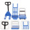10 Sets Mini Forklift Platform Cart Hand Pulley Model Toy 11