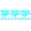 60 Pcs Transparent Chips Plastic Counters Sky-Blue 6