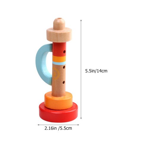 3 Trombette In Legno Per Bambini Accessorio Casa 2