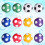 12 Palline Calcio Balilla Mini Per Tavolo 3