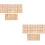4 Set In Legno Non Finiti Con Alfabeto E 6