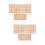 4 Set In Legno Non Finiti Con Alfabeto E 7