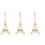 3 Sets Eiffel Tower 3D Puzzle Diy Assembly Educational Jigsaw Toy 4