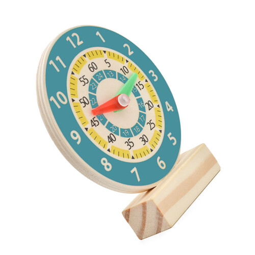 Wood Number Clock Educativo Per Bambini