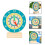 Wood Number Clock Educativo Per Bambini 6