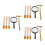 3 Set Kit Archeologici Bambini Con Martello E 5