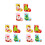 12 Pcs Christmas DIY Non-Woven Socks Material Kit 5