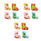 12 Pcs Christmas DIY Non-Woven Socks Material Kit 9