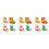 12 Pcs Christmas DIY Non-Woven Socks Material Kit 6