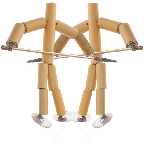 2 Sets Grappig Tafelspel Bamboe Speelgoed Bjd Pk